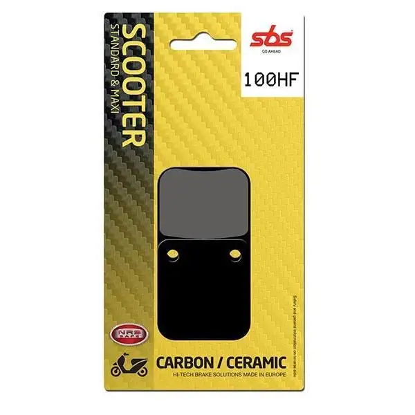 Pastiglie freno posteriori SBS per Mondial Spartan 125 2024 - Mescola HF ceramica strada 100HF