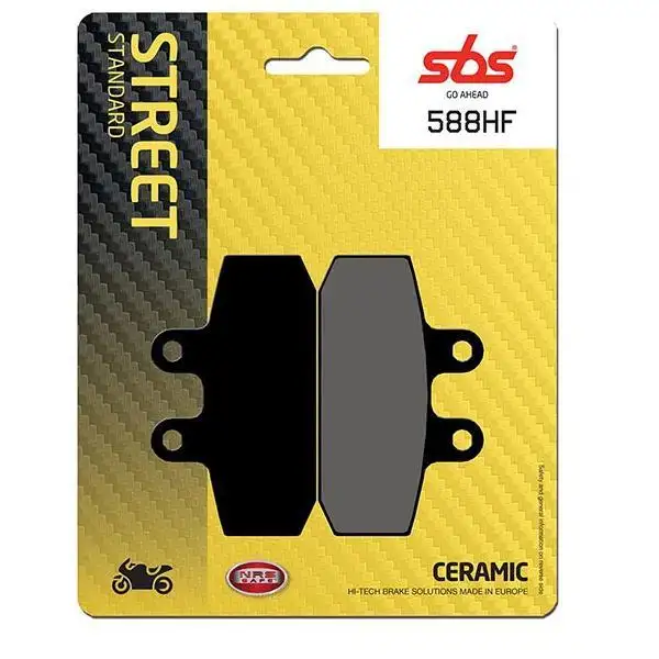 Pastiglie freno posteriori SBS per Moto Guzzi V7 III Racer 2017 - Mescola HF ceramica strada 588HF