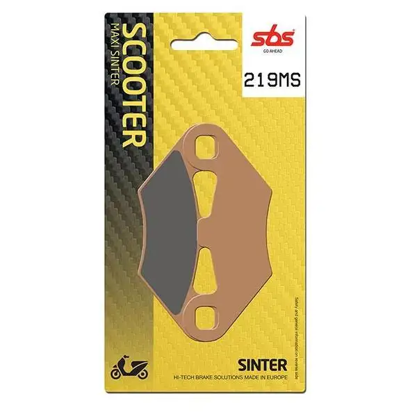 Pastiglie freno posteriori SBS per Peugeot Metropolis 400 13-16 - Mescola MS Sinterizzata Scooter 219MS