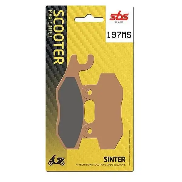 Pastiglie freno posteriori SBS per peugeot satelis 2 400 14-16 - Mescola MS Sinterizzata Scooter 197MS