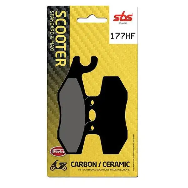 Pastiglie freno posteriori SBS per Piaggio Beverly 400 06-07 - Mescola HF ceramica strada 177HF