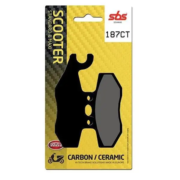 Pastiglie freno posteriori SBS per piaggio beverly s hpe e5+ 310 2025 - Mescola CT Carbon Ceramica Scooter 187CT