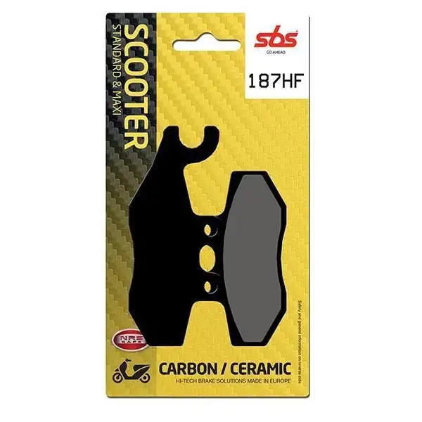 Pastiglie freno posteriori SBS per piaggio medley s 4t ie abs e5 150 20-24 - Mescola HF ceramica strada 187HF