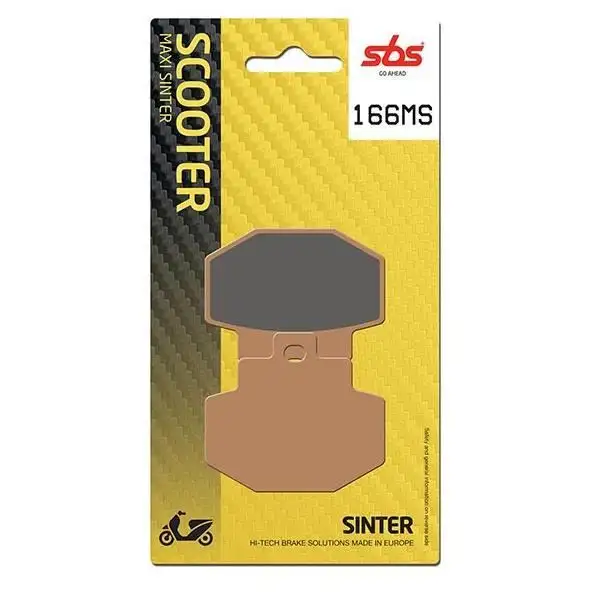 Pastiglie freno posteriori SBS per piaggio vespa granturismo 200 03-07 - Mescola MS Sinterizzata Scooter 166MS