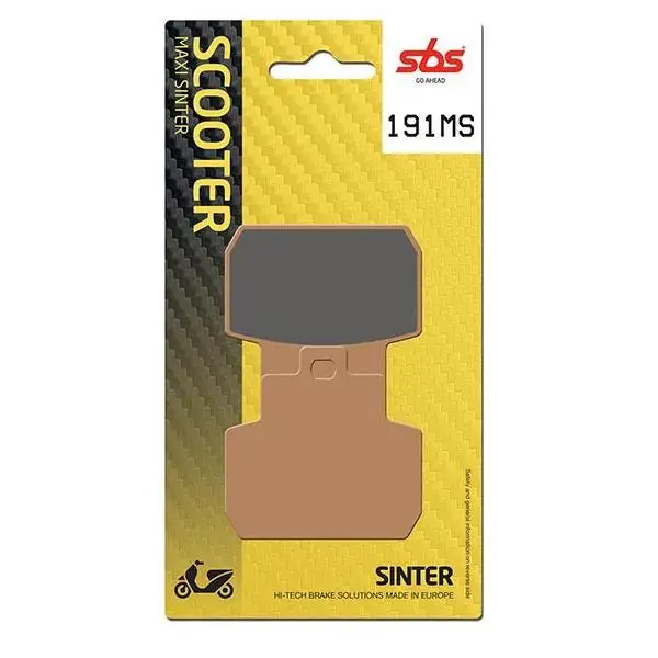 Pastiglie freno posteriori SBS per Piaggio X8 250 05-08 - Mescola MS Sinterizzata Scooter 191MS