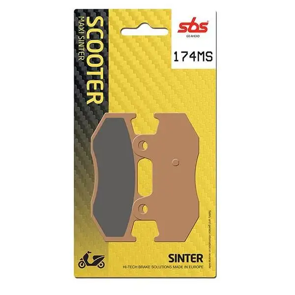 Pastiglie freno posteriori SBS per Suzuki Burgman 400 03-06 - Mescola MS Sinterizzata Scooter 174MS