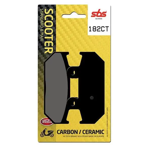 Pastiglie freno posteriori SBS per Suzuki Burgman 650 03-18 - Mescola CT Carbon Ceramica Scooter 182CT