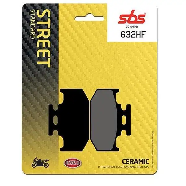 Pastiglie freno posteriori SBS per suzuki dr se 250 93-99 - Mescola HF ceramica strada 632HF