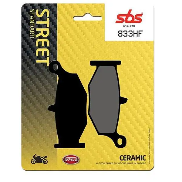 Pastiglie freno posteriori SBS per Suzuki GSX-R 600 06-10 - Mescola HF ceramica strada 833HF