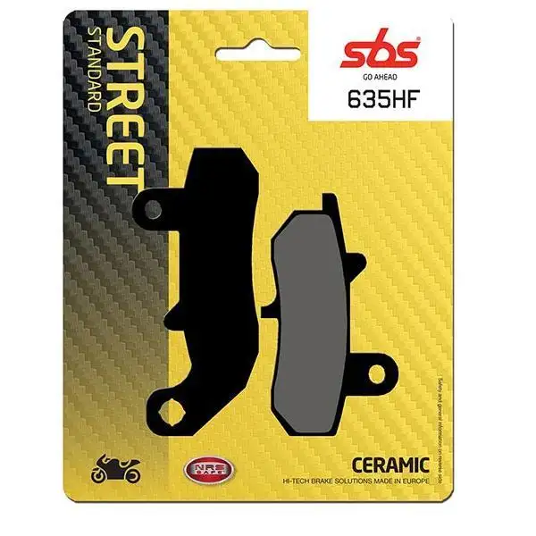 Pastiglie freno posteriori SBS per Suzuki RG gamma 125 F 92-94 - Mescola HF ceramica strada 635HF