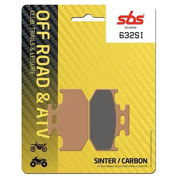 Pastiglie freno posteriori SBS per Suzuki RM 250 89-90 - Mescola SI sinterizzata Off-road 632SI