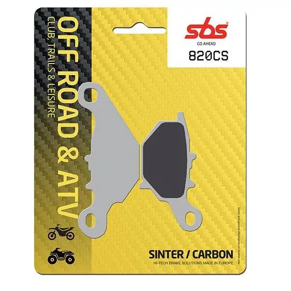 Pastiglie freno posteriori SBS per Suzuki RM 85 Ruote Alte 05-16 | 2018 - Mescola CS Carbon Off-road 820CS