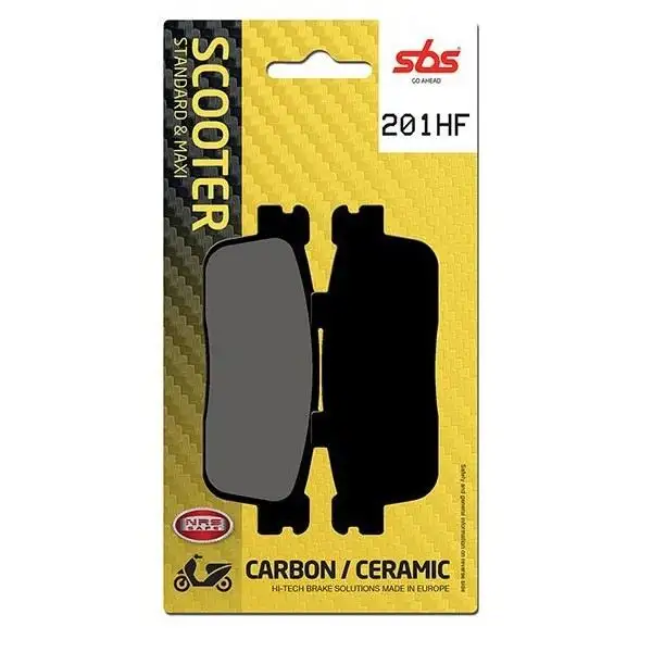 Pastiglie freno posteriori SBS per sym hd e3 ie evo 200 07-13 - Mescola HF ceramica strada 201HF