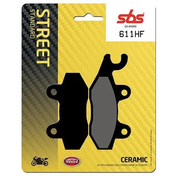 Pastiglie freno posteriori SBS per Triumph Speed Twin 900 23-25 - Mescola HF ceramica strada 611HF