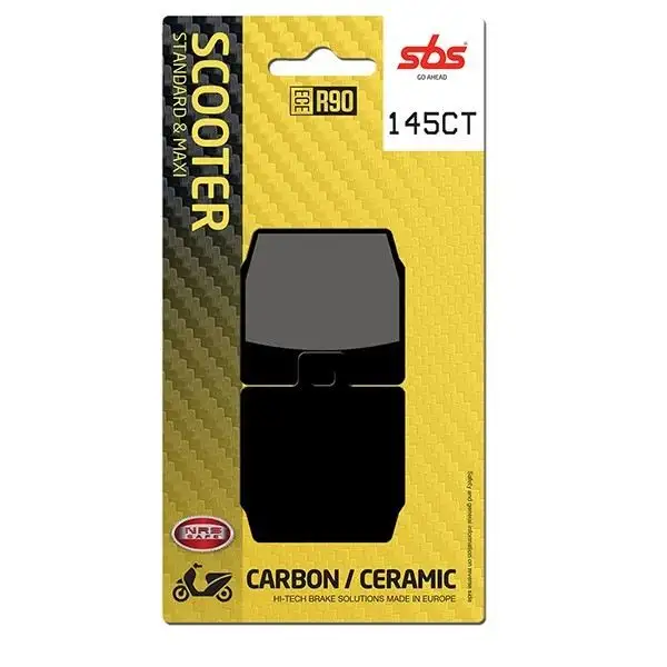 Pastiglie freno posteriori SBS per yamaha ns aerox 50 13-16 - Mescola CT Carbon Ceramica Scooter 145CT