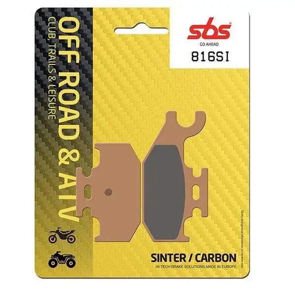 Pastiglie freno posteriori SBS per Yamaha Raptor 700 R 06-12 - Mescola SI sinterizzata Off-road 816SI