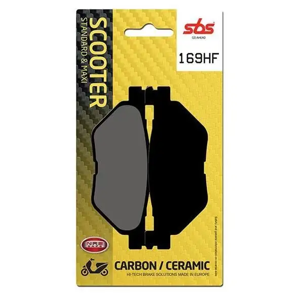 Pastiglie freno posteriori SBS per Yamaha T-Max 560 Tech Max ABS 20-24 - Mescola HF ceramica strada 169HF