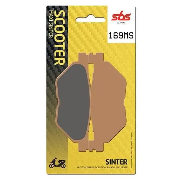 Pastiglie freno posteriori SBS per Yamaha T-Max 560 Tech Max ABS 20-24 - Mescola MS Sinterizzata Scooter 169MS