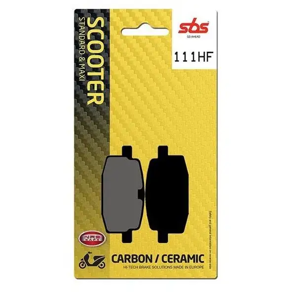 Pastiglie freno posteriori SBS per Yamaha TDR 125 89-93 - Mescola HF ceramica strada 111HF