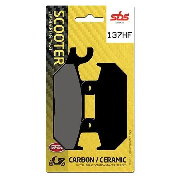 Pastiglie freno posteriori SBS per Yamaha TZR 50 93-02 - Mescola HF ceramica strada 137HF