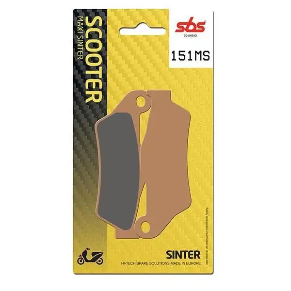 Pastiglie freno posteriori SBS per Yamaha Versity 300 03-06 - Mescola MS Sinterizzata Scooter 151MS