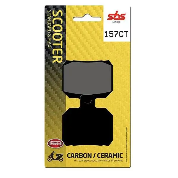 Pastiglie freno posteriori SBS per Yamaha X-Max 125 06-13 - Mescola CT Carbon Ceramica Scooter 157CT