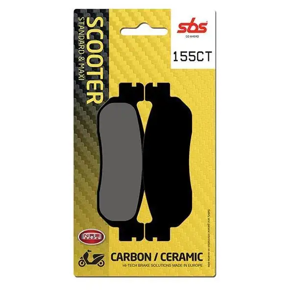 Pastiglie freno posteriori SBS per Yamaha X-Max 125 ABS 11-17 - Mescola CT Carbon Ceramica Scooter 155CT