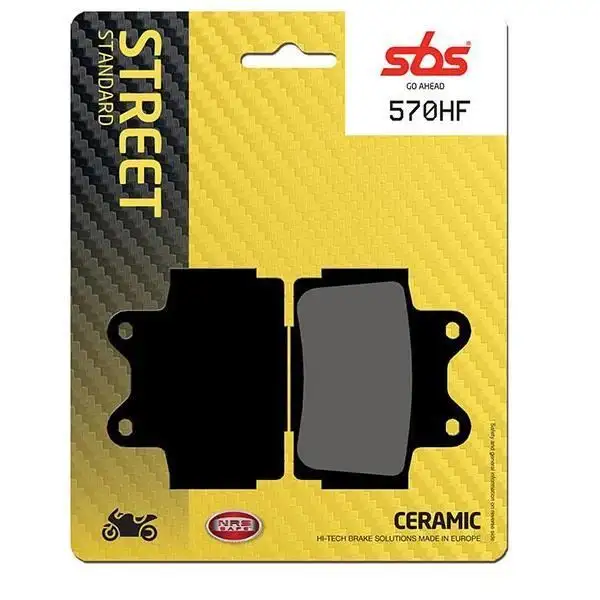 Pastiglie freno posteriori SBS per yamaha xj s diversion 600 92-02 - Mescola HF ceramica strada 570HF