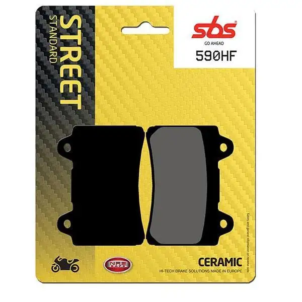 Pastiglie freno posteriori SBS per Yamaha XV 1600 Wild Star 99-04 - Mescola HF ceramica strada 590HF