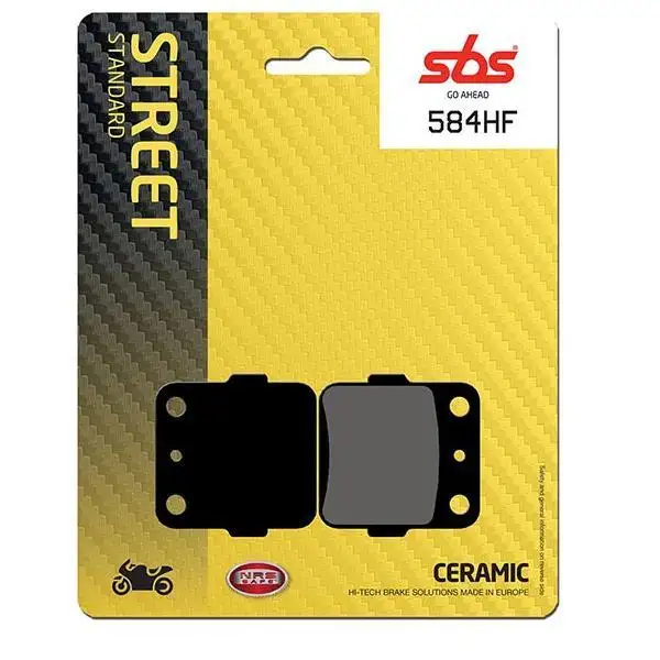 Pastiglie freno posteriori SBS per Yamaha YZ 250 1989 - Mescola HF ceramica strada 584HF