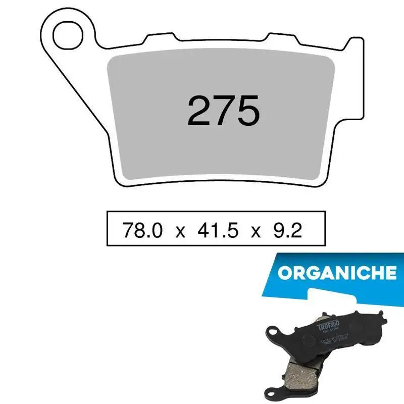 Pastiglie freno posteriori Trofeo by Ognibene per aprilia pegaso 650 i.e. - tuscany tibet 01-04 - Mescola Organica 00 43027500