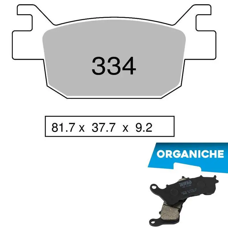 Pastiglie freno posteriori Trofeo by Ognibene per Benelli Leoncino 500 Trail 19-24 - Mescola Organica 00 43033400