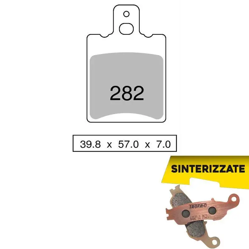 Pastiglie freno posteriori Trofeo by Ognibene per Benelli Tornado LE 900 02-03 - Mescola Sinterizzata 01 43028201