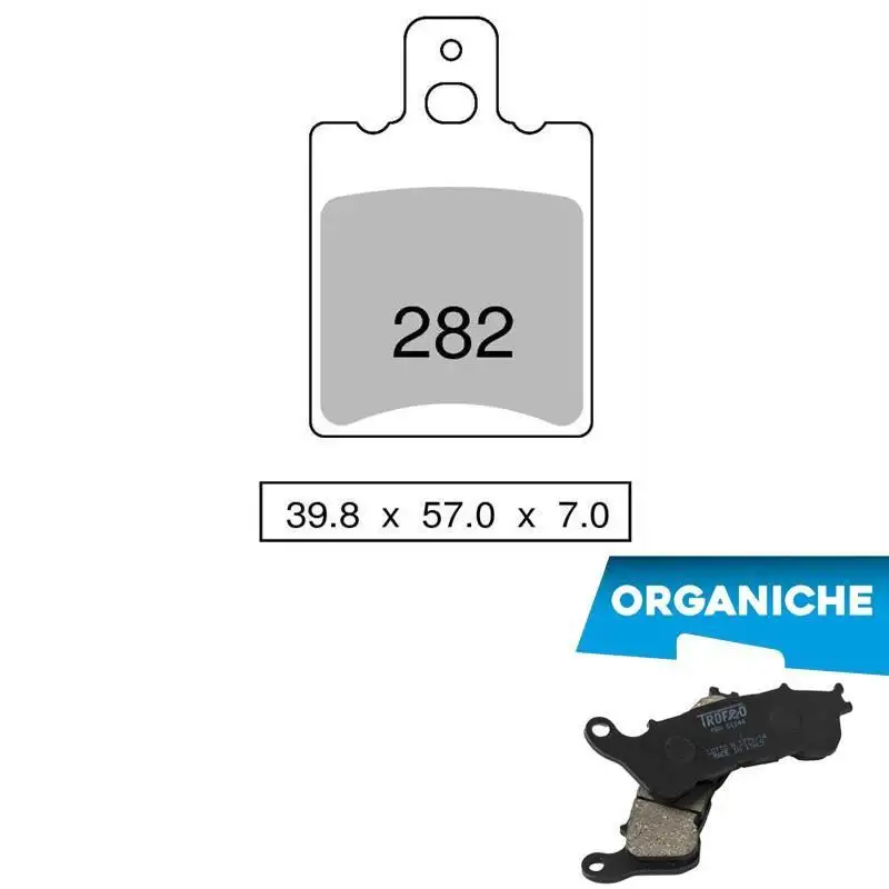 Pastiglie freno posteriori Trofeo by Ognibene per gilera mx-1 125 1988 - Mescola Organica 00 43028200