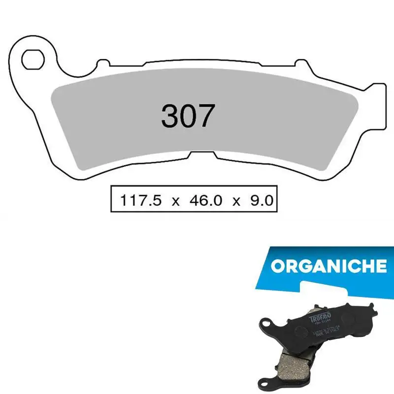 Pastiglie freno posteriori Trofeo by Ognibene per Honda CBF 1000 ST ABS 06-13 - Mescola Organica 00 43030700