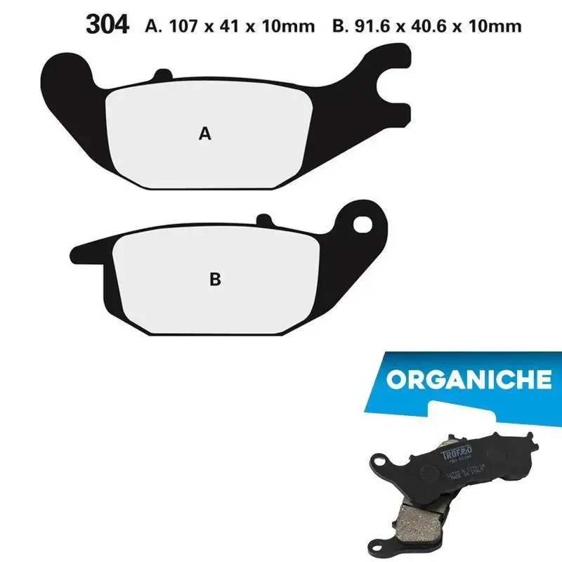 Pastiglie freno posteriori Trofeo by Ognibene per Honda CBR 125 R 04-10 - Mescola Organica 00 43030400