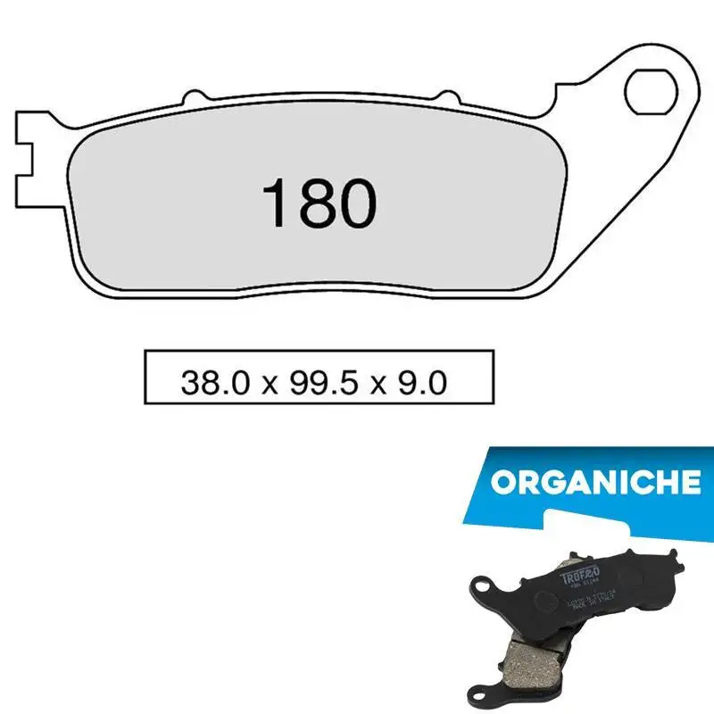 Pastiglie freno posteriori Trofeo by Ognibene per Honda Crossrunner 800 11-19 - Mescola Organica 00 43018000