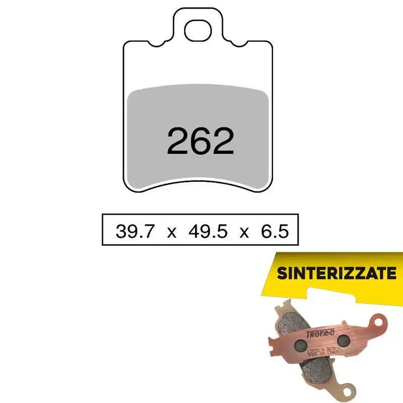 Pastiglie freno posteriori Trofeo by Ognibene per italjet formula 125 94-96 - Mescola Sinterizzata 01 43026201