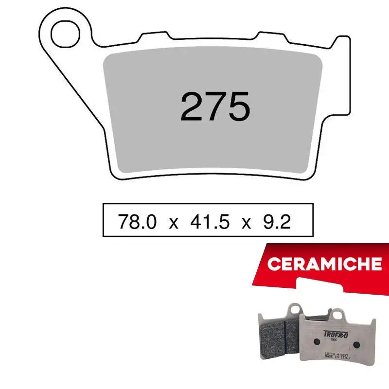 Pastiglie freno posteriori Trofeo by Ognibene per KTM 125 RC 14-20 - Mescola Ceramica 43027507