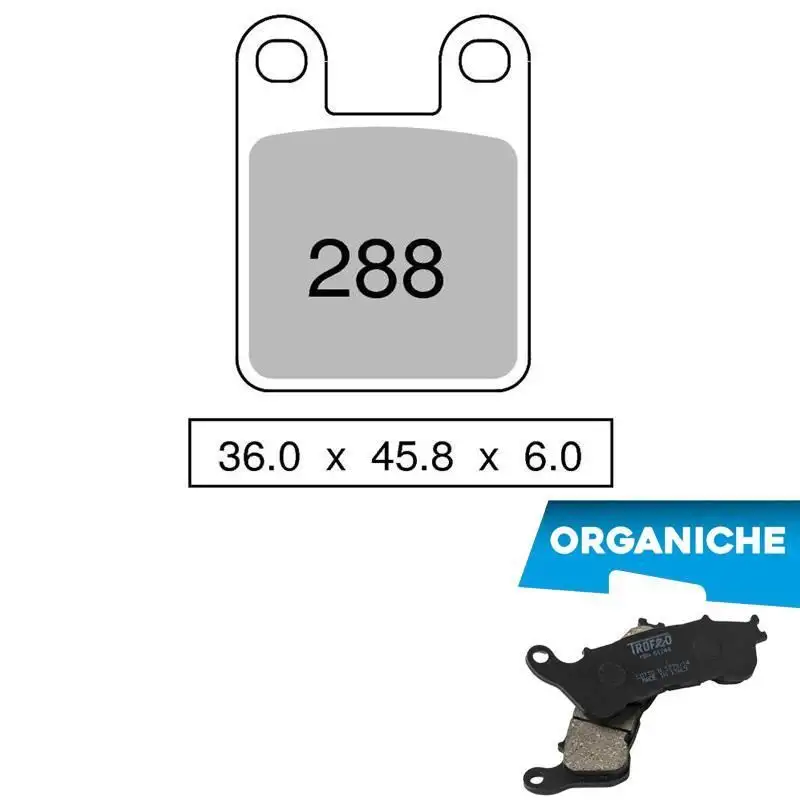 Pastiglie freno posteriori Trofeo by Ognibene per peugeot speedfight x race l / n / nd 01-02 - Mescola Organica 00 43028800