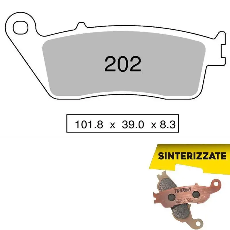 Pastiglie freno posteriori Trofeo by Ognibene per polaris l 400 2x4 94-95 - Mescola Sinterizzata 01 43020201