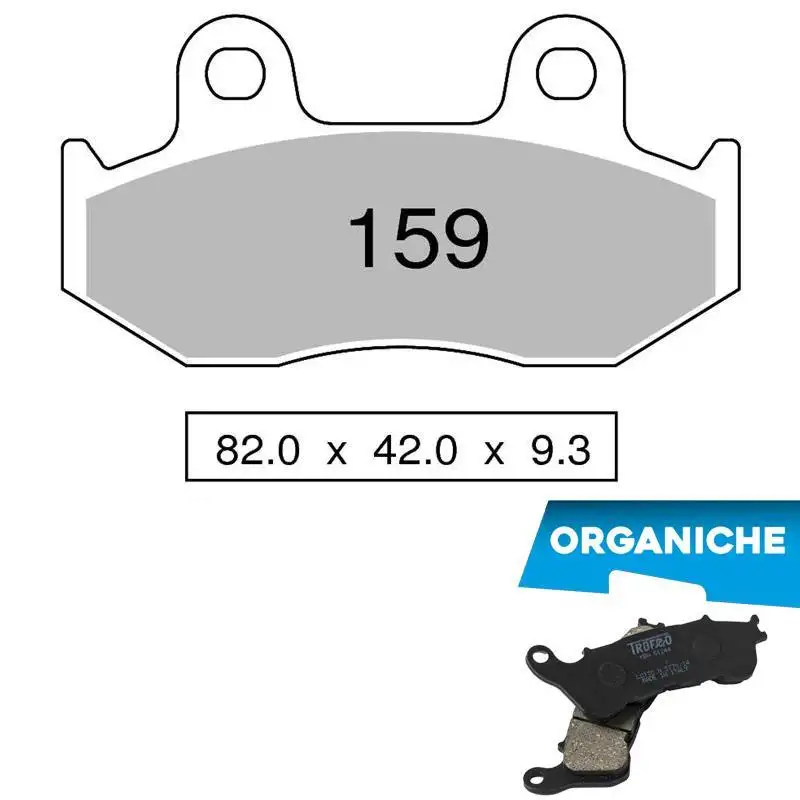 Pastiglie freno posteriori Trofeo by Ognibene per Suzuki Burgman 250 96-00 - Mescola Organica 00 43015900