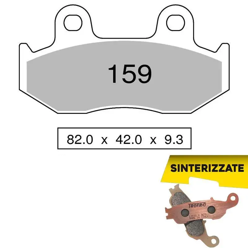 Pastiglie freno posteriori Trofeo by Ognibene per Suzuki Burgman 250 96-00 - Mescola Sinterizzata 01 43015901