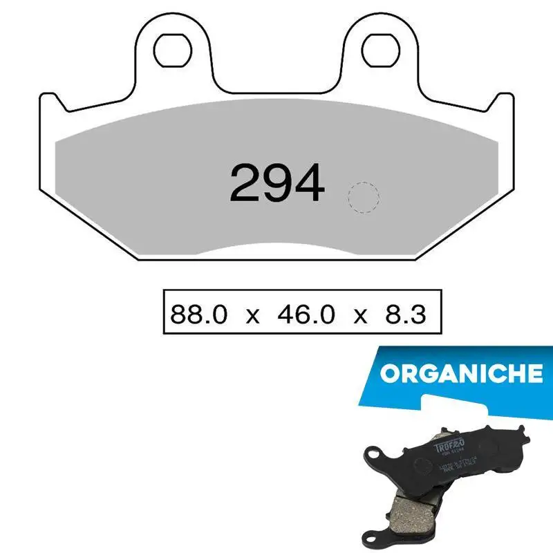 Pastiglie freno posteriori Trofeo by Ognibene per Suzuki Burgman 400 07-25 - Mescola Organica 00 43029400