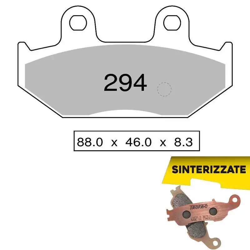 Pastiglie freno posteriori Trofeo by Ognibene per Suzuki Burgman 650 03-18 - Mescola Sinterizzata 01 43029401