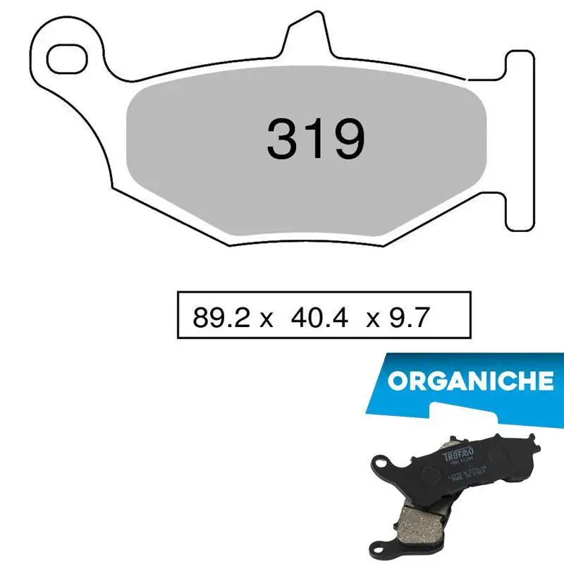 Pastiglie freno posteriori Trofeo by Ognibene per Suzuki GSX-R 600 06-10 - Mescola Organica 00 43031900