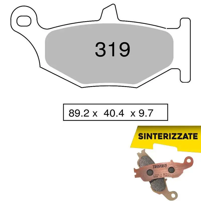Pastiglie freno posteriori Trofeo by Ognibene per Suzuki GSX-R 750 06-10 - Mescola Sinterizzata 01 43031901
