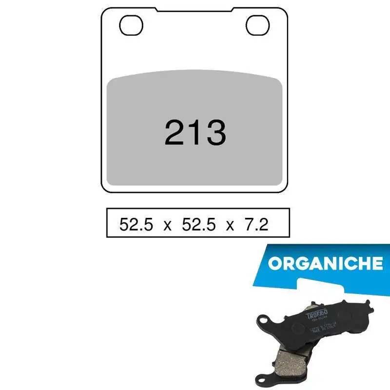 Pastiglie freno posteriori Trofeo by Ognibene per suzuki gsx-r 750 j-k-l (gr77a) 88-90 - Mescola Organica 00 43021300