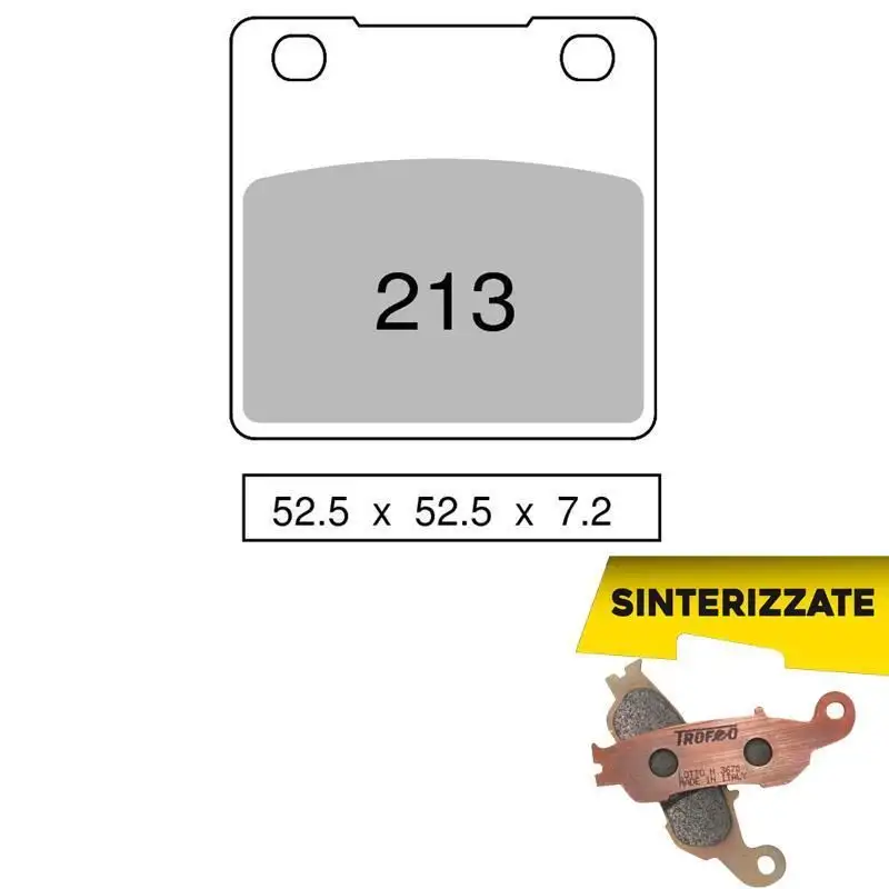 Pastiglie freno posteriori Trofeo by Ognibene per suzuki gsx-r 750 j-k-l (gr77a) 88-90 - Mescola Sinterizzata 01 43021301