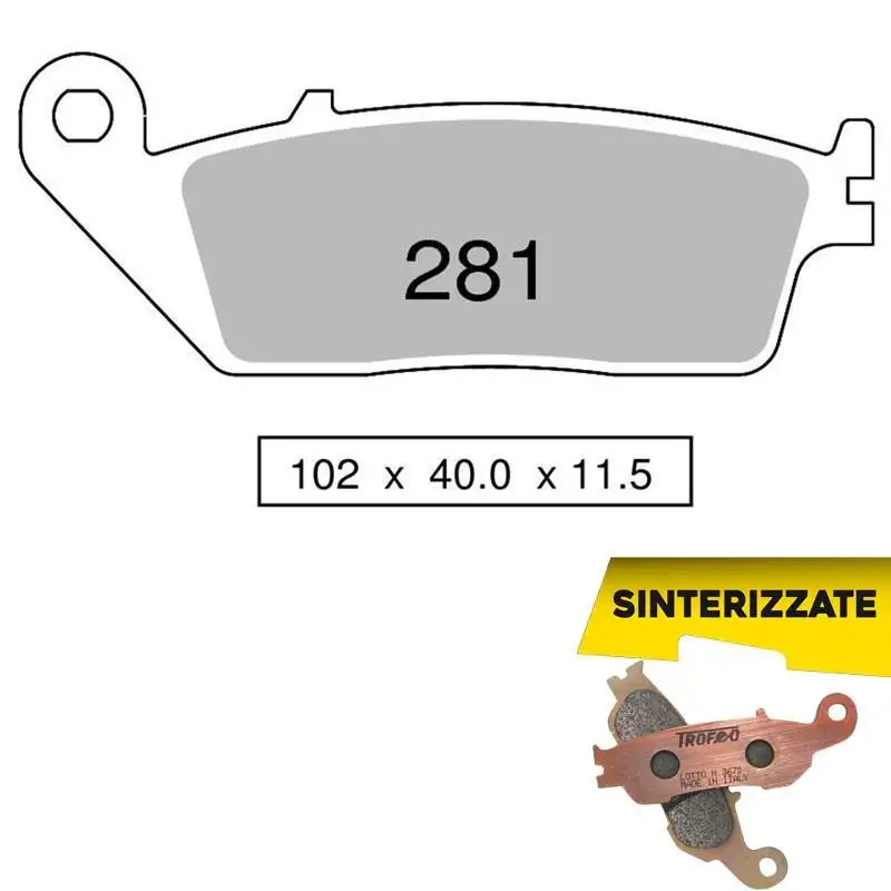 Pastiglie freno posteriori Trofeo by Ognibene per Triumph Tiger 900 99-00 - Mescola Sinterizzata 01 43028101